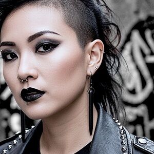 5 For $25💫Long Black Punk Spikes